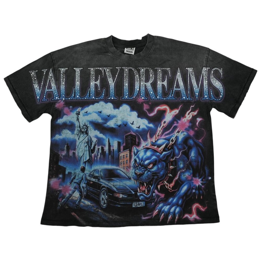 Vale Forever Monster Big T-Shirt Vintage Black